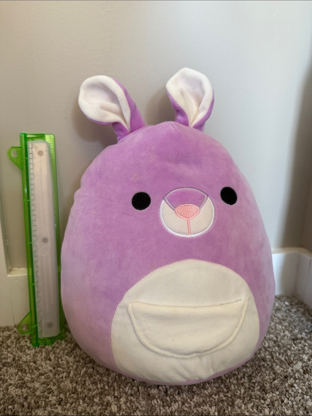 Squishmallows Lavender Kiki the Kangaroo Plush Bed Cushion